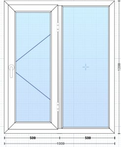 قیمت پنجره Upvc لولایی