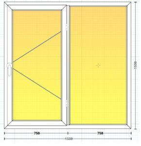 پنجره آماده Upvc